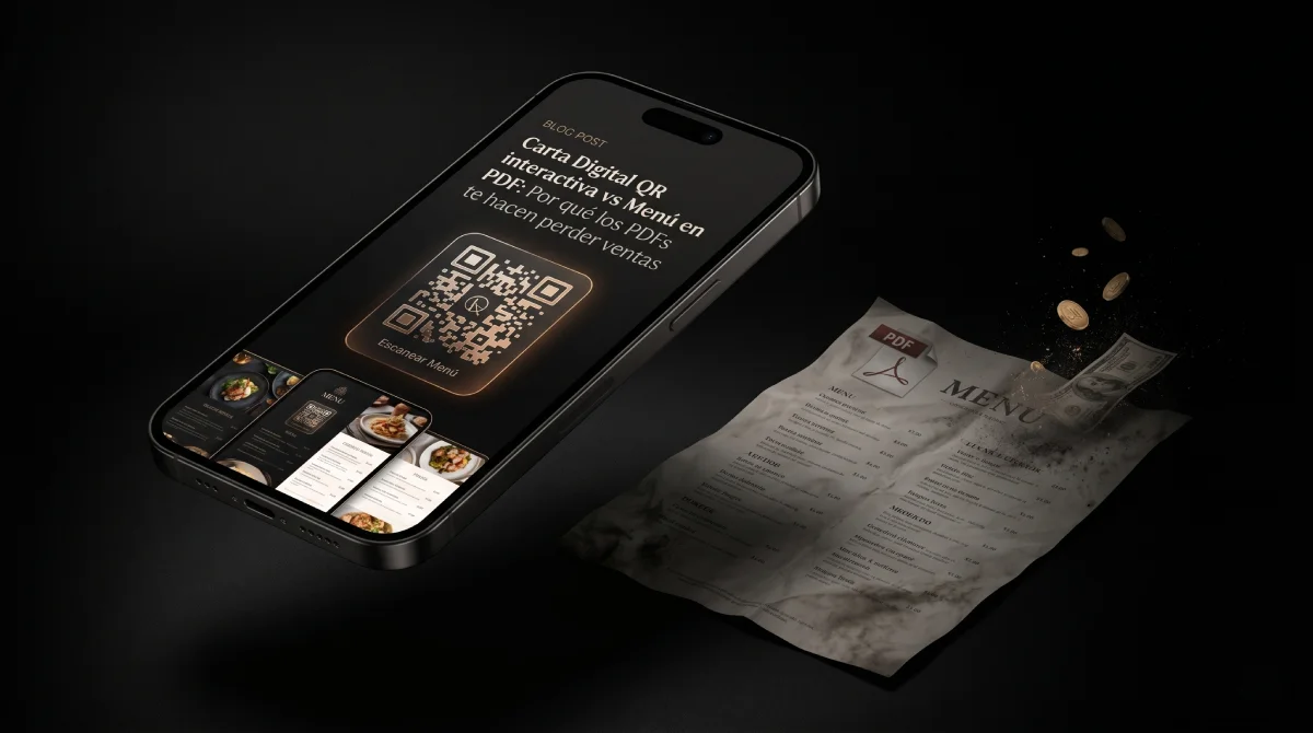 Carta QR vs. carta en PDF