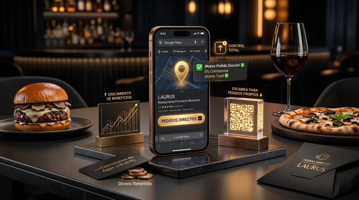 Cómo evitar comisiones apps reparto Google Maps